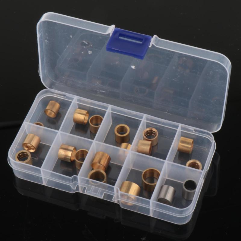 20個のプールキューフェルール銅フープ金属スペアパーツ取り付け簡単交換用ビリヤードキューチップ修理..