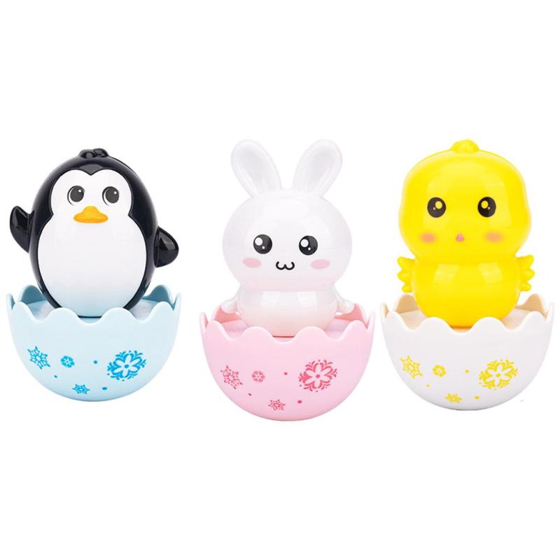 をベビータンブラー人形起きりこぼしおもちゃワブラー少年少女のための3ヶ月幼児アニフィギュア飾り早期教育開発のおもちゃ
