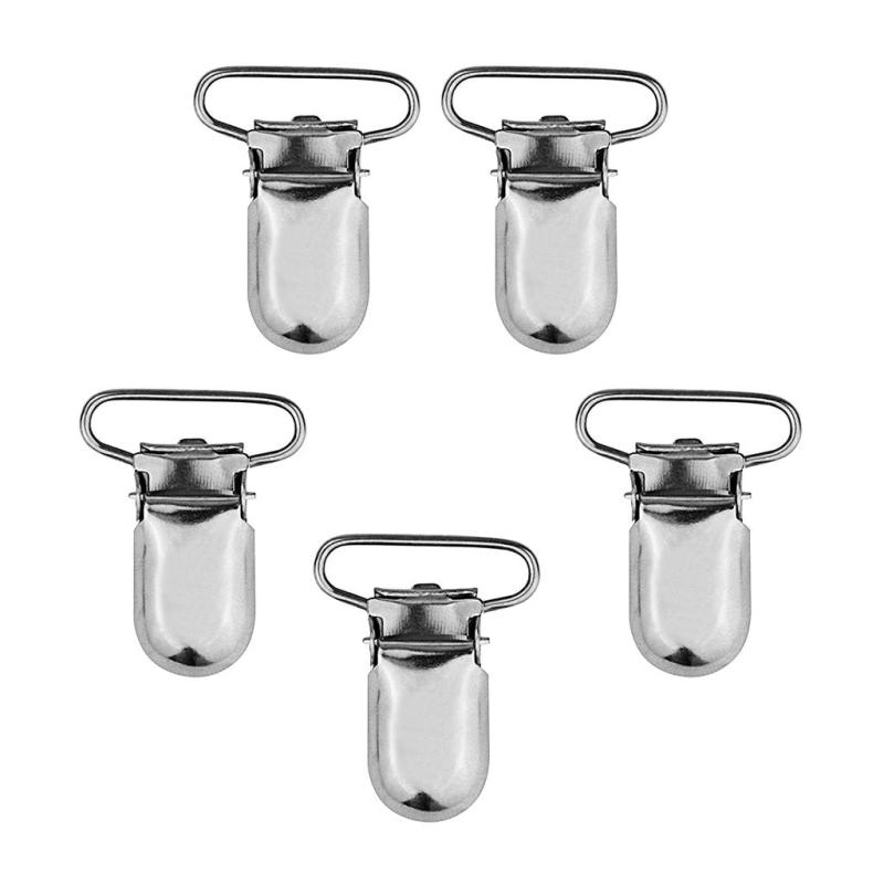 おしゃぶりサスペンダーホルダークリップビブクリップを作るためのクリップをミテンチング5個