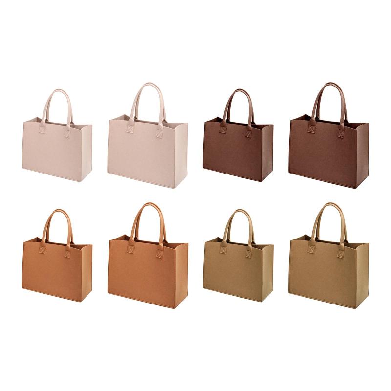 ショッピングトートバッグ 大容量 オープントップ ハンドバッグ ショッパーバッグ 高耐久 スタンド 直立 軽量 フェルトトートバッグ 通勤 旅行 ビーチ ジム用