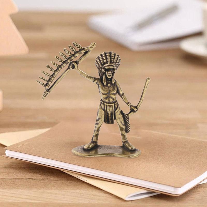 インドの戦士の置物.オフィスや家庭用キャビネットに最適な実用的な手作り彫刻.(3)