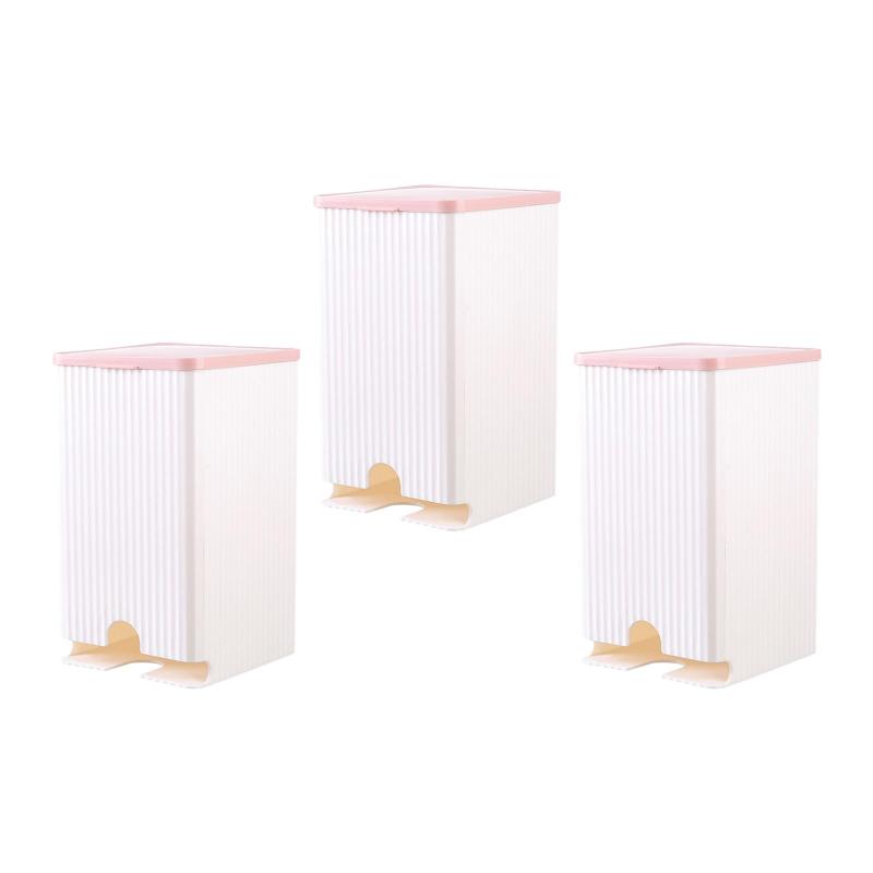 壁掛け収納ボックス 生理用ナプキンホルダー 綿棒容器 キャニスター 公共トイレ バスルーム用 3個
