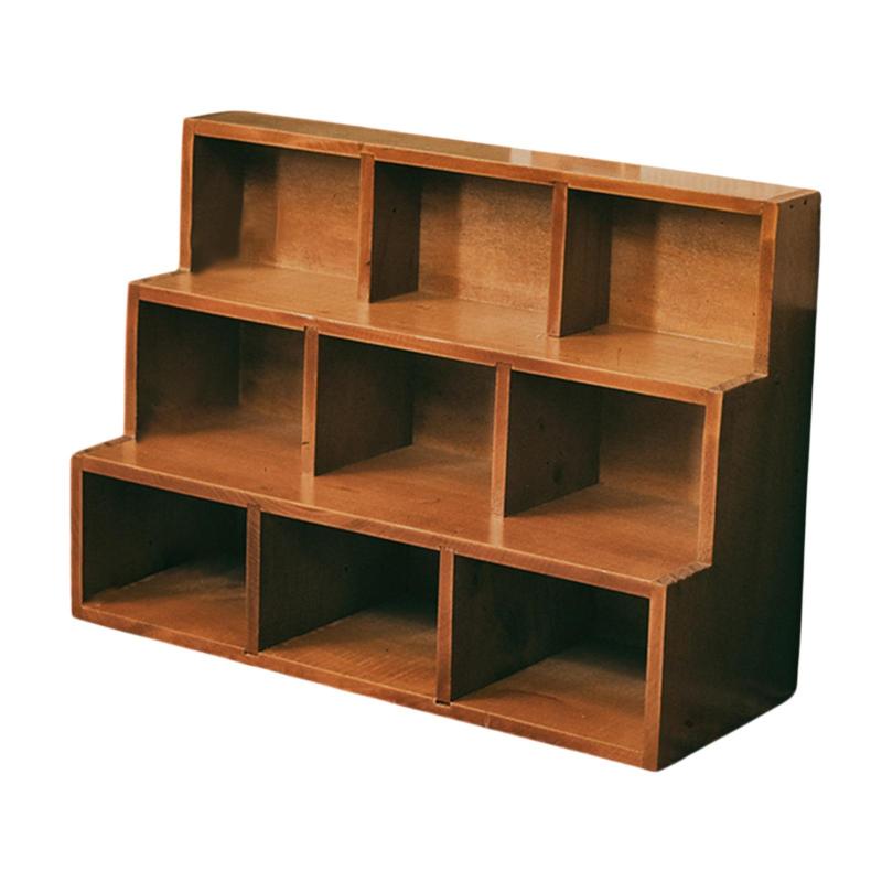 木製はしご格子ブラケット壁掛け棚グッズフローティングウォールシェルフジュエリーミニ置物用