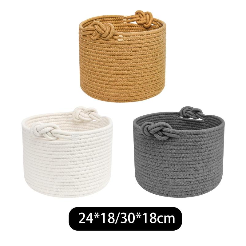 装飾ラウンド収納バスケット家の装飾折りたたみ式ポータブルハンドル付き多目的野菜果物洗える