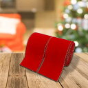 2x クリスマスワイヤーエッジリボン 装飾リボン 装飾クリスマスリボン ブーケギフト包装 クリスマスツリートップリボン