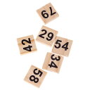 約100個 木製 数字 タイルキューブ ボードゲーム