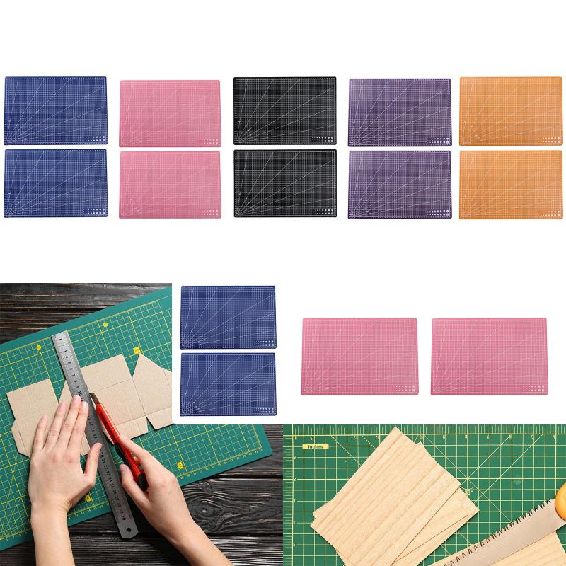 2x カッティングマット グリッド付き A3 カッティングパッド カットボード カッティング 裁縫マット レザー 趣味 プロジェクト スクラップブック クラフト アーティスト用
