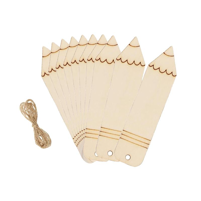 木製鉛筆クラフト ペンカットアウト 10個 教室就学前ベビーシャワー用