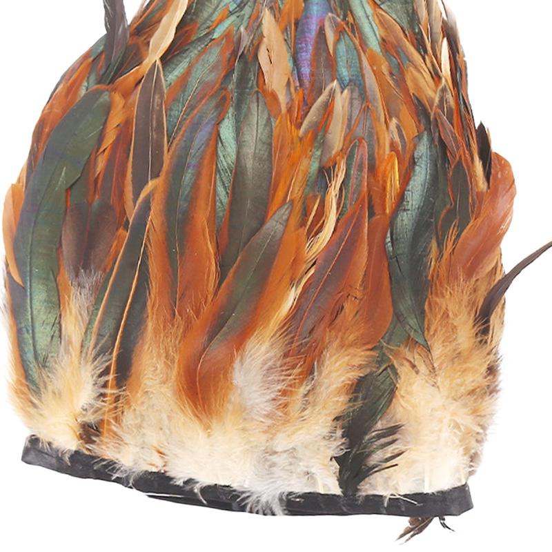 おんどりの羽は家の装飾の洋裁のための人工的な羽のフリンジのトリムを整えます