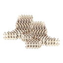 セットの100ミニチュア妖精ガーデンフェンス木製の装飾パーティー木製ドールハウス装飾diy工芸クトアクセサリー