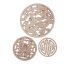 ドア家具用の2x3ピース/個丸い木彫り彫刻ルケ