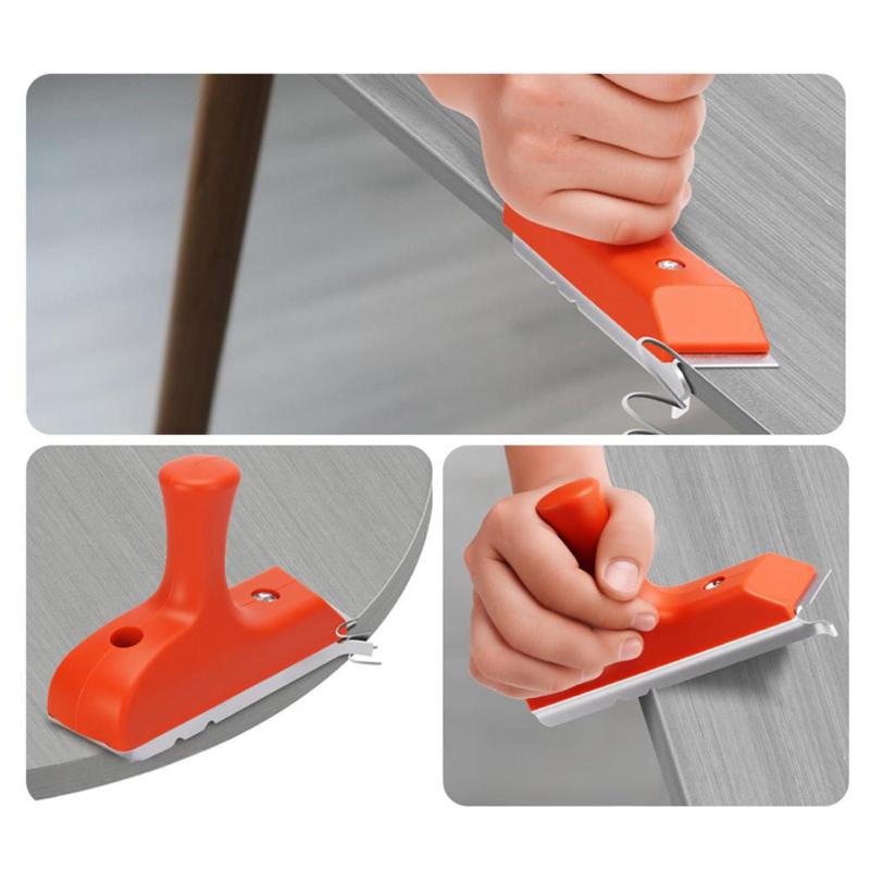 エッジバンディングトリマー木材面取りツールプロ木工ハンドプレーナー鋭い刃快適なハンドル大工DIY H..