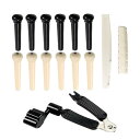 アコースティックギターブリッジピン 弦ペグ 12個 アコースティックギタープレーヤー用