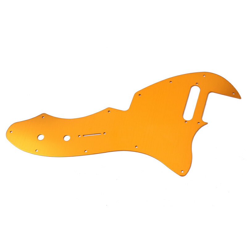 69 Fernsehsender エレキギター用ピックガードシールドスクラッチプレート ゴールドイエロー