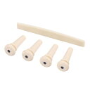 2x4ピース/個アコースティックベースギターブリッジピン+ベースギター交換用サドル