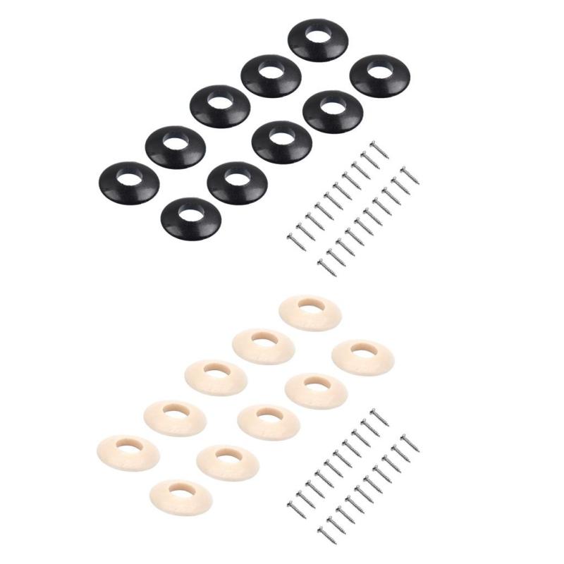 10個 プラスチック ワッシャー ギターチューナー用 全2色