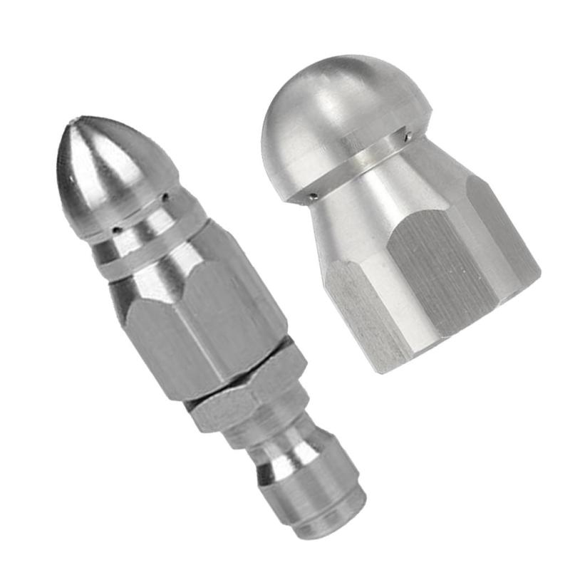 2ピース/個1/4インインドレンパイプジェッターノズルリリース下水道ノズル