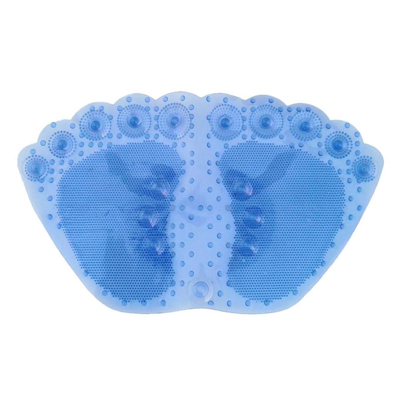 22 インイン滑り止めバスシャワーマットPVCトイレバスマット足の形のシャワーバスマット