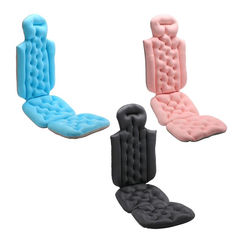 浴槽用バスピロー全身バスピロー快適な通気性バスルームアクセサリーエアメッシュ強力な吸引バスタブ枕