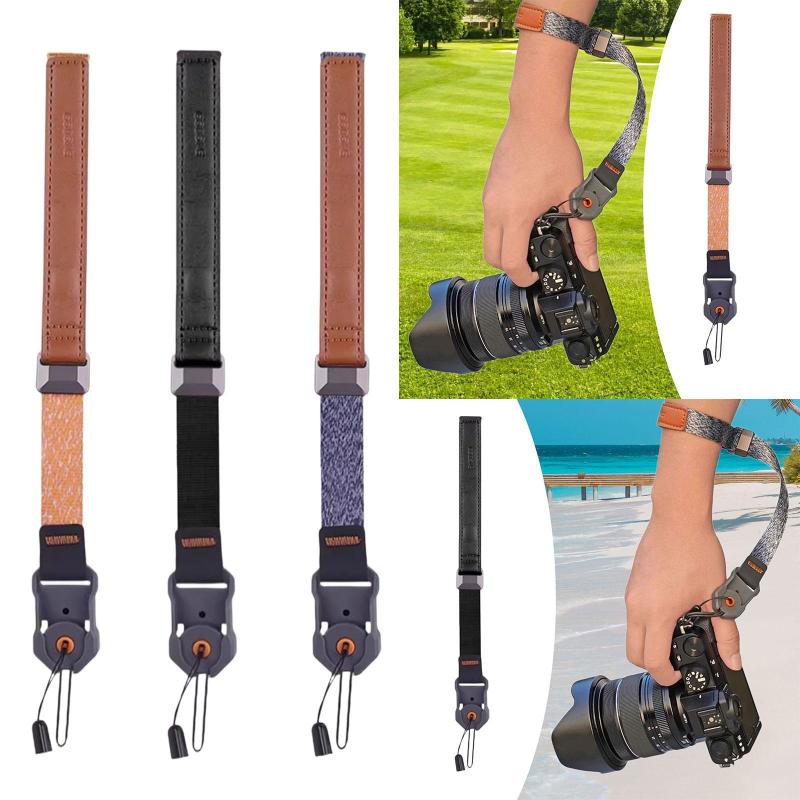 カメラリストストラップハンドグリップストラップテレスコープロープ調整可能なDSLRランヤード実用的な..