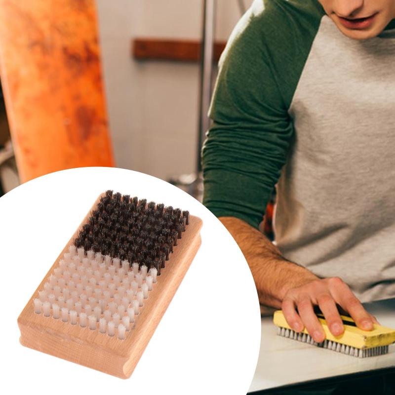 スノーボードワックスブラシ仕上げ用ナイロン/馬毛ブラシエッセンシャルエフィシェント