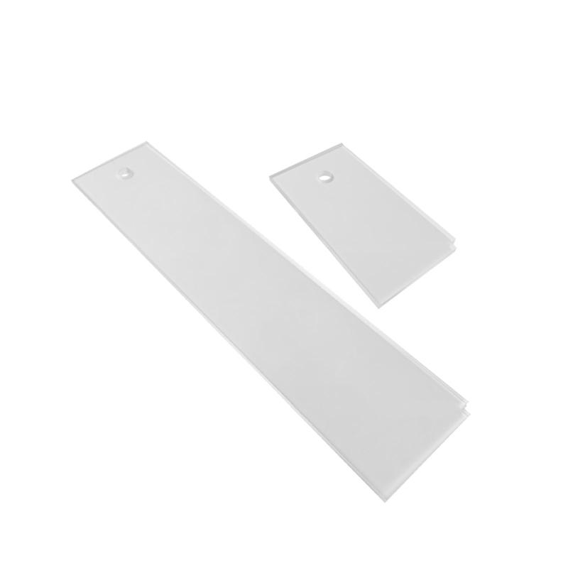 ダブルワックス除去メンテナンス.右ノッチ付き.アクリルを傷つけずにスムーズにスキーワックスを削り取るアクセサリー