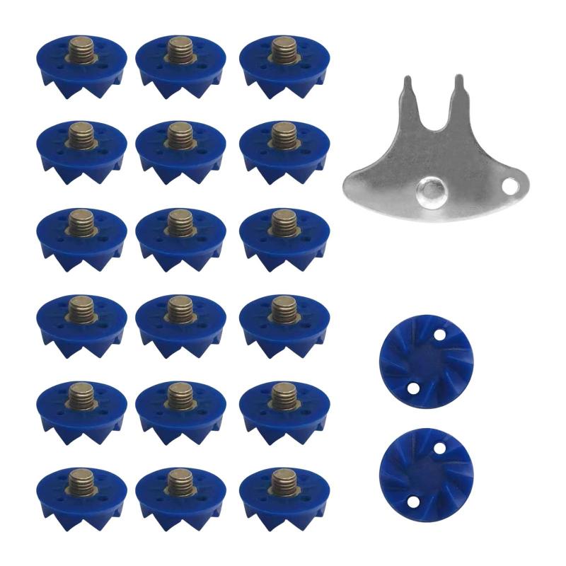 クリケットスパイク 20個 多用途 取り付け簡単 滑り止め交換スタッド