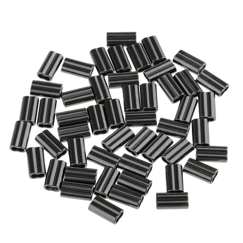 ダブル バレル 銅 クリンプ スリーブ 釣り クリンプ リグメイキング用 6サイズ選べる