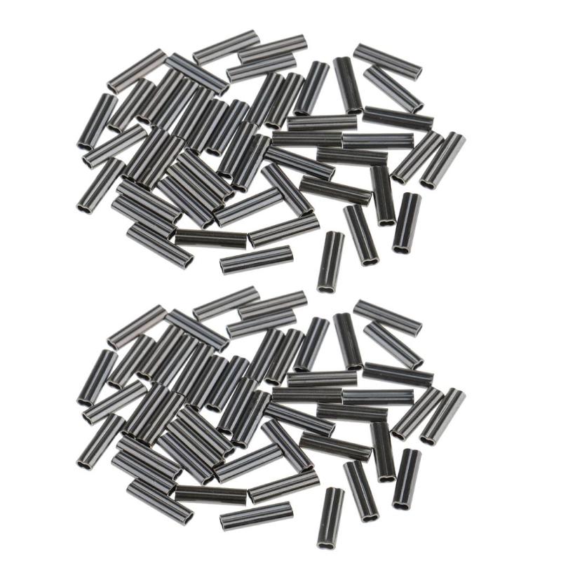 2x 二重バレルの銅のは装備の作成のためのを釣りにスリーブを付けます