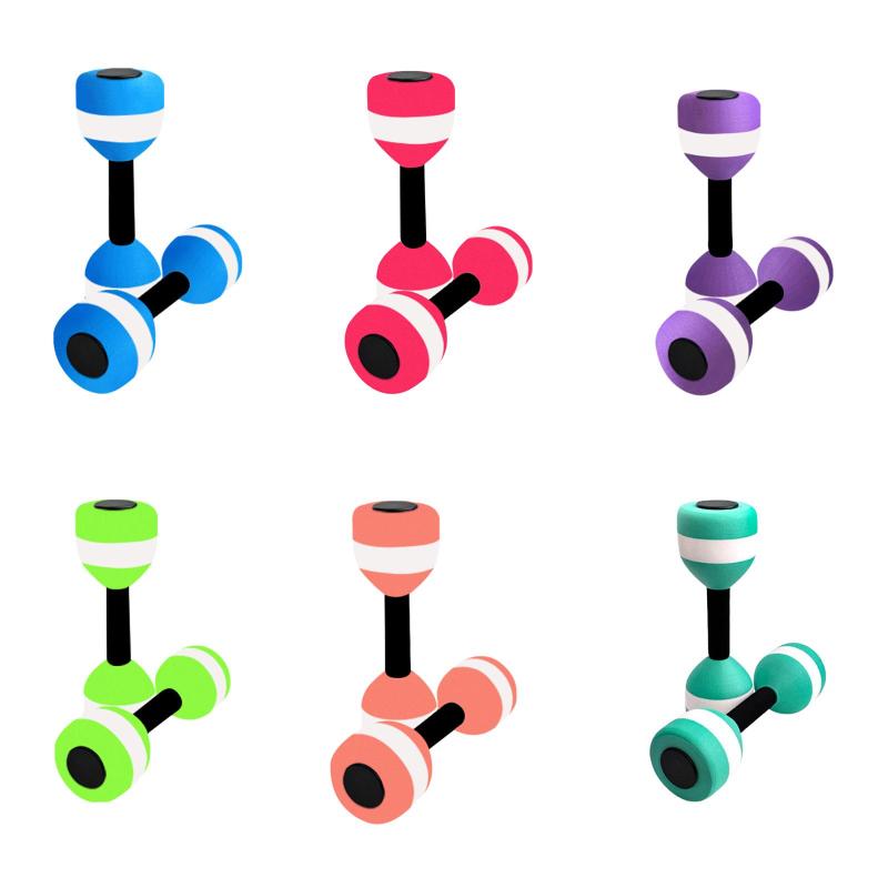 2 個 女用ウォーターダンベル アクアティックダンベル EVAフォーム 握りやすい 水泳活動用 腰痛対策 プ..