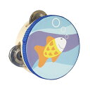 木製 ハンドヘルド タンバリン ハンドベル 教育玩具 ダンス ゲーム おもちゃ KTV 10cm 魚