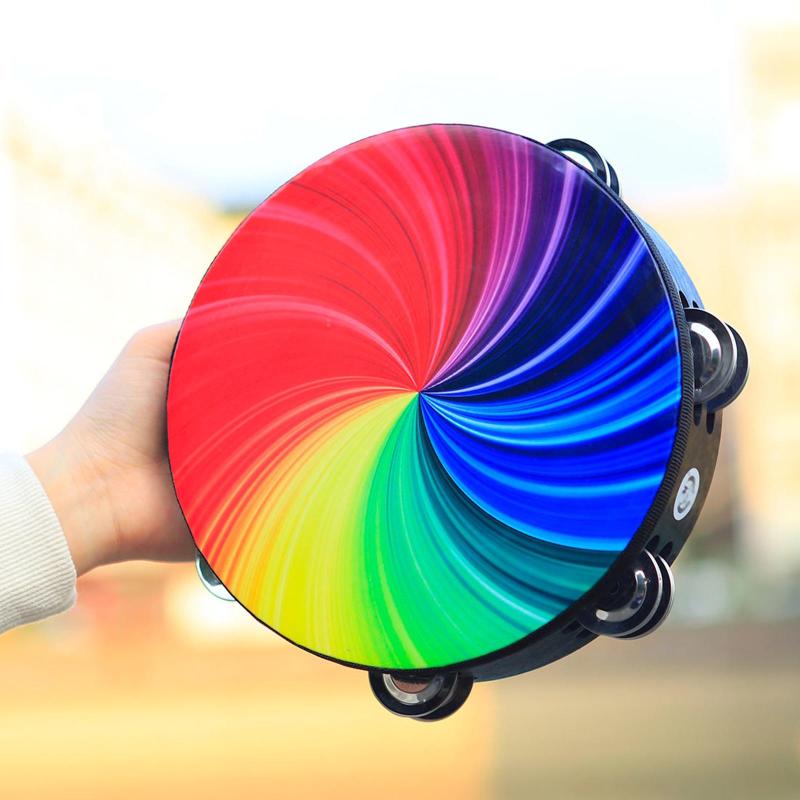 3ピース/個コンパクトダブルレーザーサーフェイスミュージックタンバリンパーカッションタンバリンドラム , マルチ