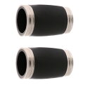 2x 調節可能なクラリネット バレル BB クラリネット交換楽器パーツ(2)