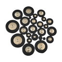 25ピース/個サクソフォンPUレザーパッドは.アルトサクソフォンの修理部品の代替品(2)