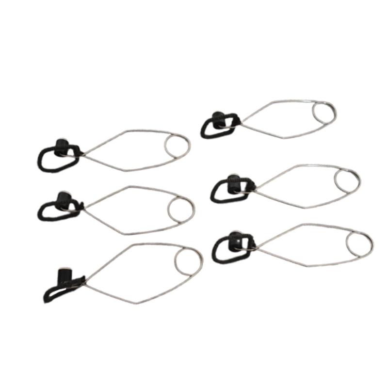 6個のフルートパッドクリップ.使いやすいメンテナンス機器.管楽器