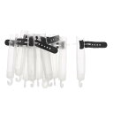 10本入 ロッド 釣り竿 先端キャップ ヘッドカバー ー 保護 クリア 全3サイズ