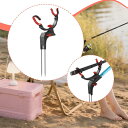 釣り竿ホルダーギア バンクフィッシング用品 アウトドアアクセサリー 男へのギフト 角度調節可能 バンクフィッシュロッドラックスタンド