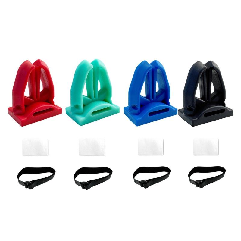 ファスナーテープ付き釣り竿ホルダー.取り付け簡単釣り竿ラック釣り竿マウント.船ドックいかだ釣りギア用