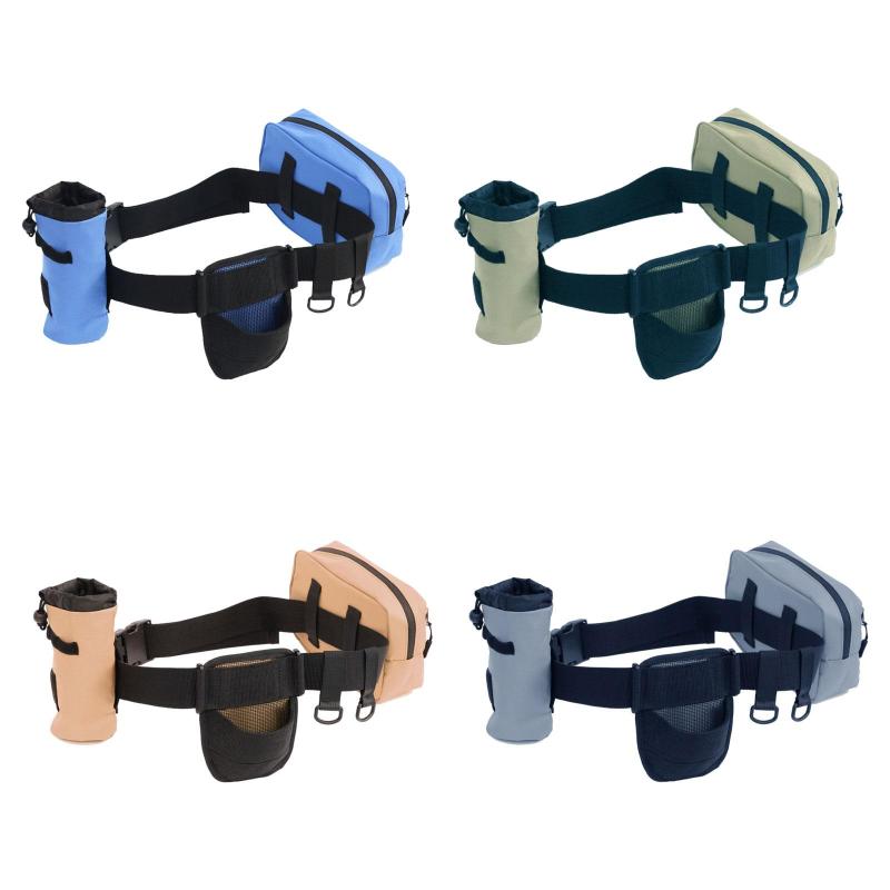 釣り用ウエストパックとベルト 多機能 頑丈 タックル収納アクセサリー プロ仕様 ロッドホルダー付き 取..