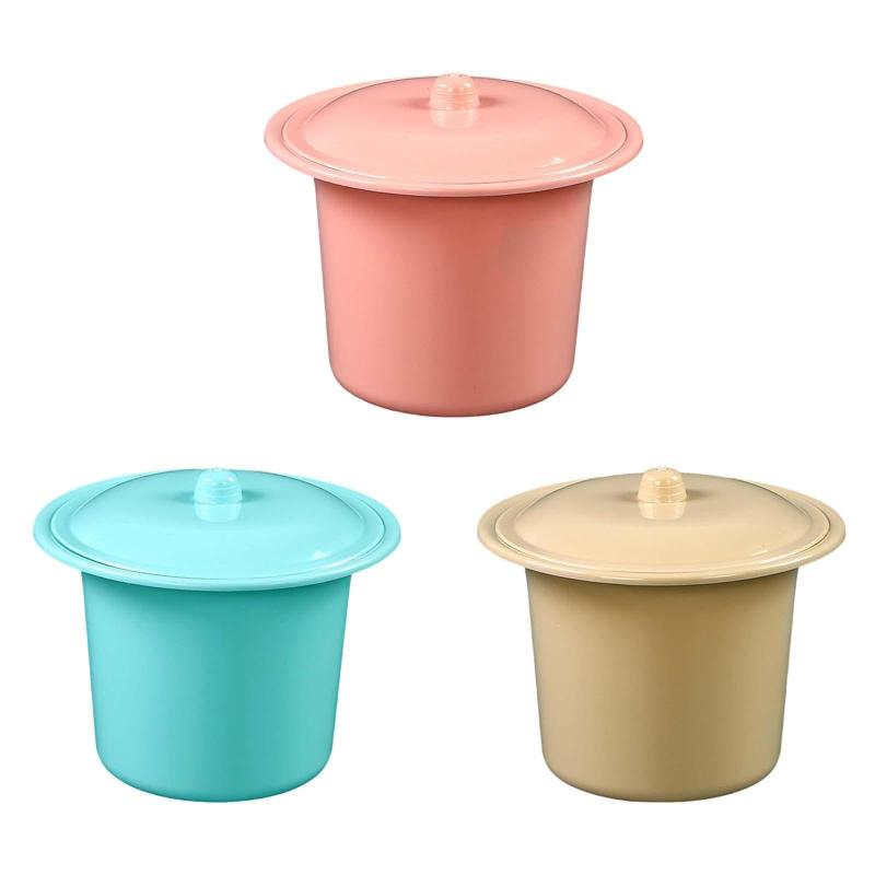 ポータブル スゥーン 蓋付き 軽量 防滴 PP 耐久性 おしっこ トイレ 小便器 バケツ チャンバー ポット アウトドア 旅行 高齢者 大人用