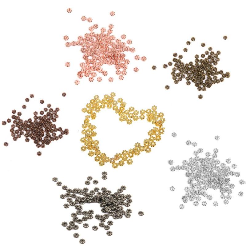 100フラワー//デイジーロンデルスペーサービーズチャーム - ...