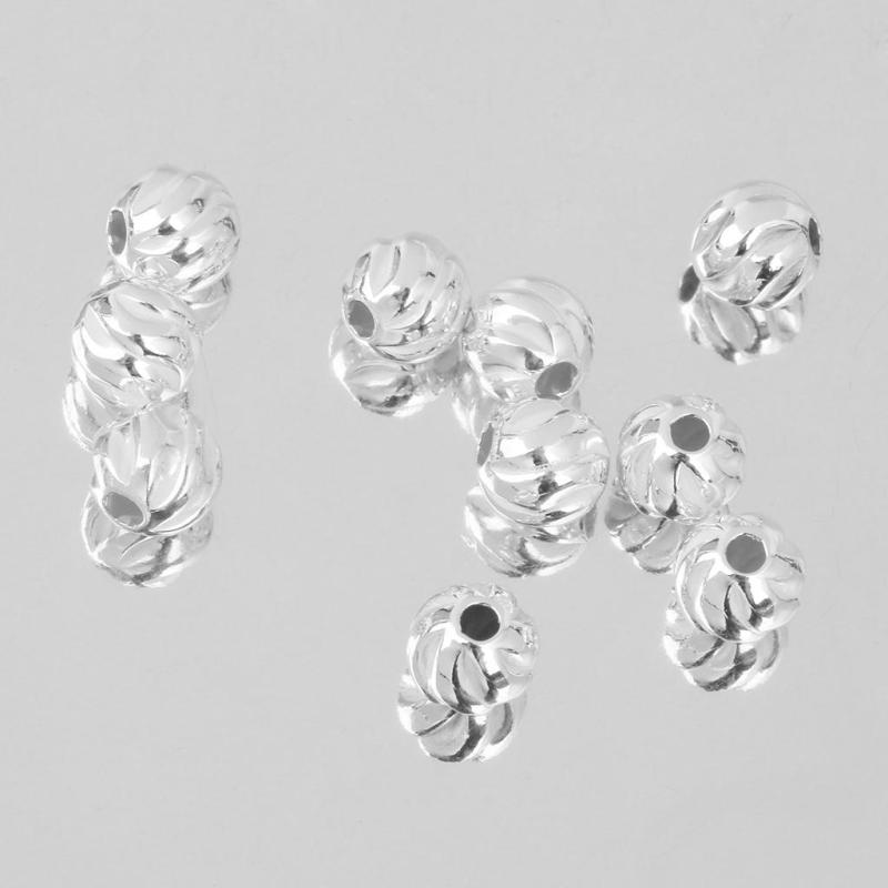 10個925ウォーターリッパールーズビーズDIYブレスレットジュエリー3mmを作る