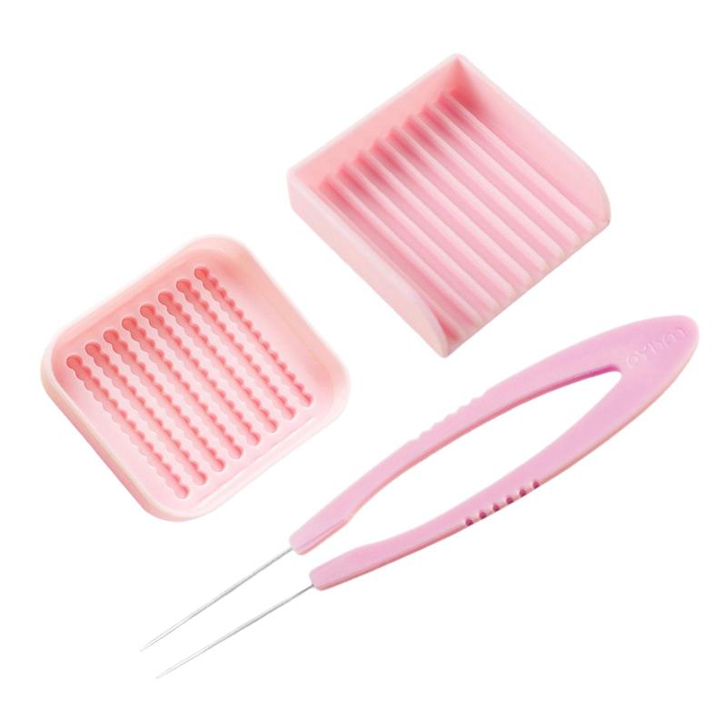 3 個入り 2.6mm ヒューズビーズツールキット スクープアライナートレイ クラフトプロジェクト用 ピッキングトレイ ニードルピンセット