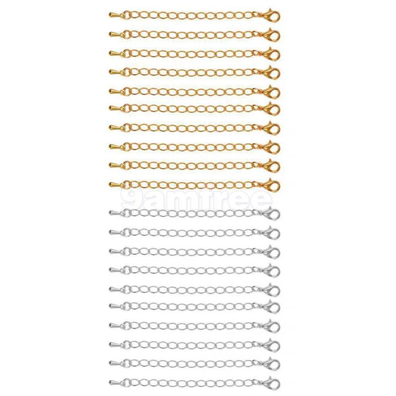ネックレスエクステンダー 10パック ジュエリー エクスチェーン 7.5 Mm /