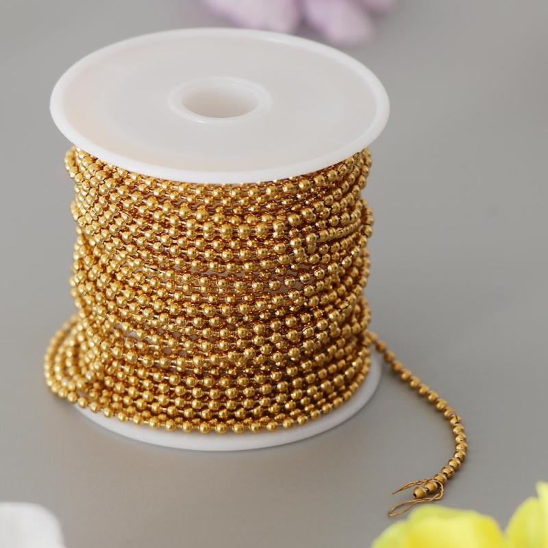 チェーン ステンレスチェーン アクセサリーパーツ ジュエリー用 1ロール 全2様式