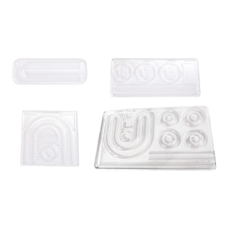 透明ジュエリートレイ ディスプレイプレート 多機能ブレスレットディスプレイスタンド ジュエリー作り イヤリング用