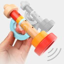カラフルな木製トランペット 3 ホール ラッパ ホーン 子供 キッズ 音楽 アート