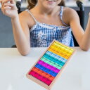 レインボービルディングブロックセット 空間認識 積み重ねおもちゃ 男の子 女の子用
