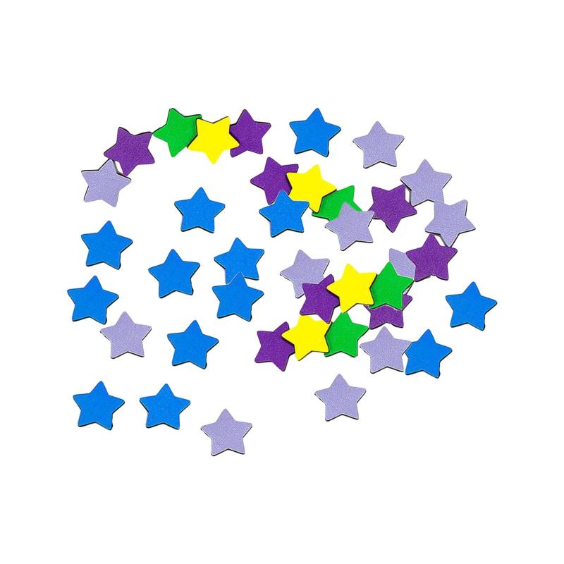 40 ピース 善行インセンティブジャー ウッドスターピース ウッドチップ DIY 製作クラフト 教師の手仕事プロジェクト 親や子供のアクティビティに