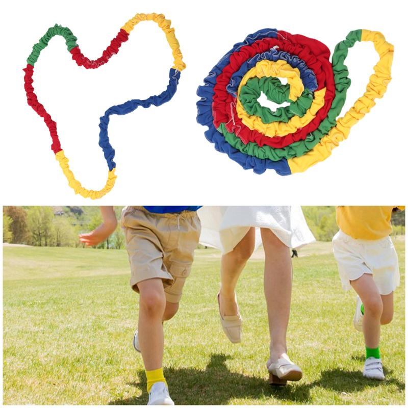 協力的なストレッチバンド統合運動小道具ポータブルクリエイティブトレーニング玩具伸縮性のあるタグロープ屋外庭ガーデン用